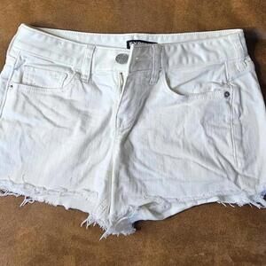 Express White Denim Shorts Size 2
